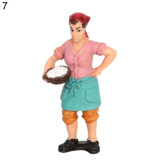 Worker Farmer Action Figure PVC Model Simulation Figurine Mold Decor Toys Gift