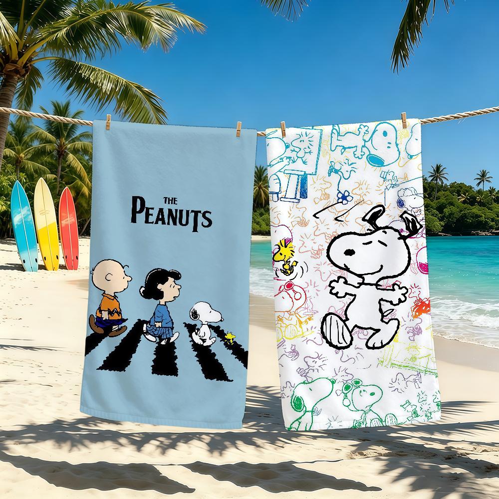 Comics Cute Towel For Outdoor S-SnoopyS-ES Camping Beach Towel Super Absorbent Quick-Drying Summer Towel