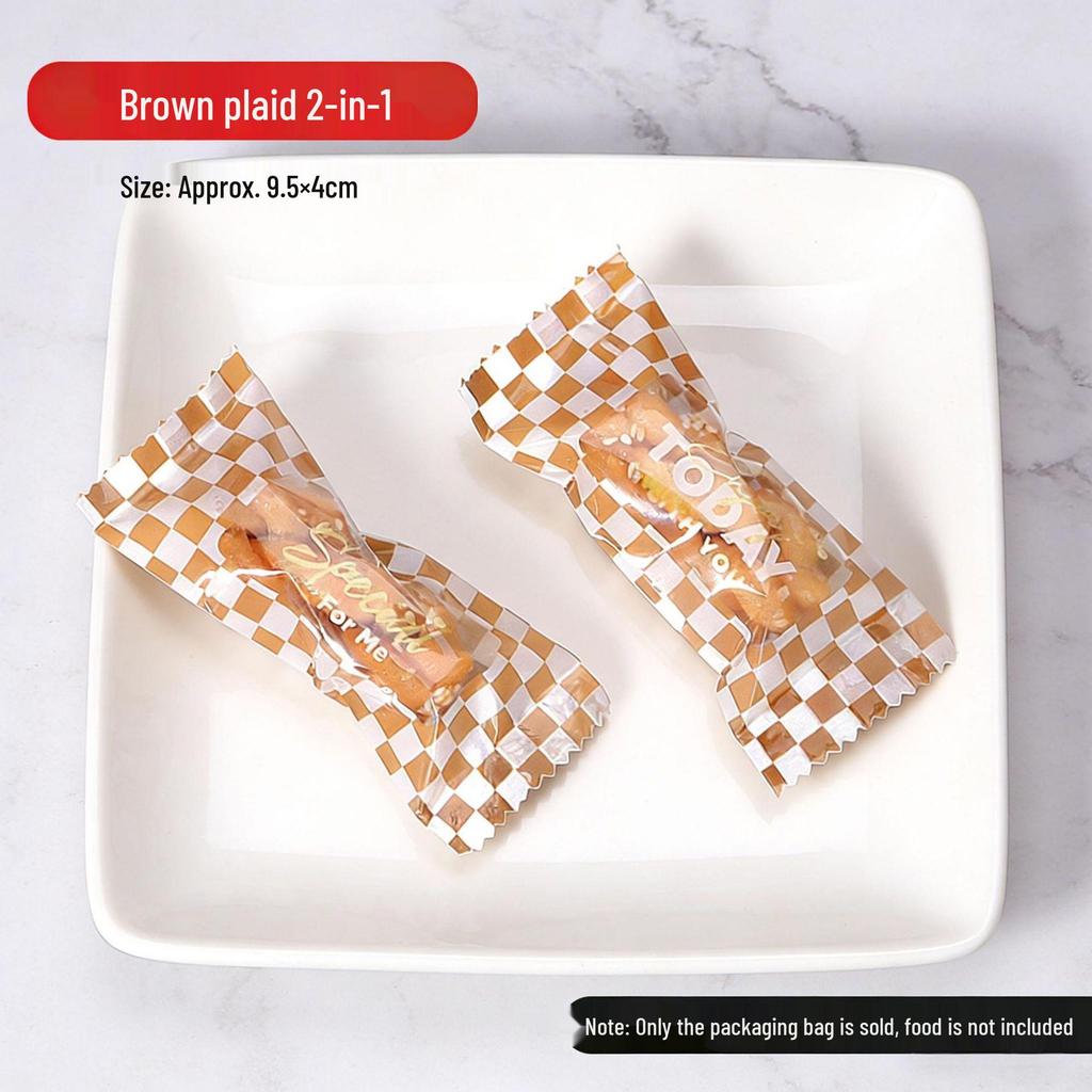 Nougat Candy Packaging Bag with Machine-Sealed Candy Paper