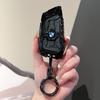 BJYM4 Racing Style Metal Car Key Case Fob Cover for BMW X1 X3 X5 X6 X7 3 5 6 7 Series G20 G30 G11 F15 F16 G01 G02 F48 2016-2023