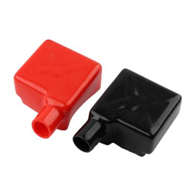 1 Pair Automotive Battery Pole Cover Anti-slip Insulative Terminal Cap