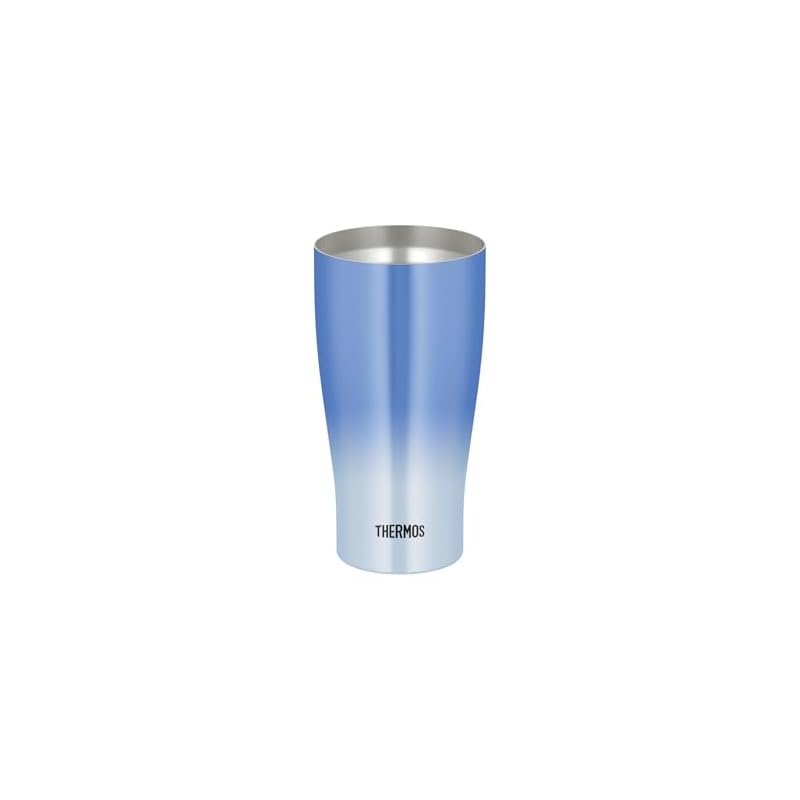Thermos Vacuum Insulated Tumbler 600ml Blue Gradient Dishwasher Safe Vacuum Flask Structure Keeps Drinks Hot or Cold JDY-601C BL-G