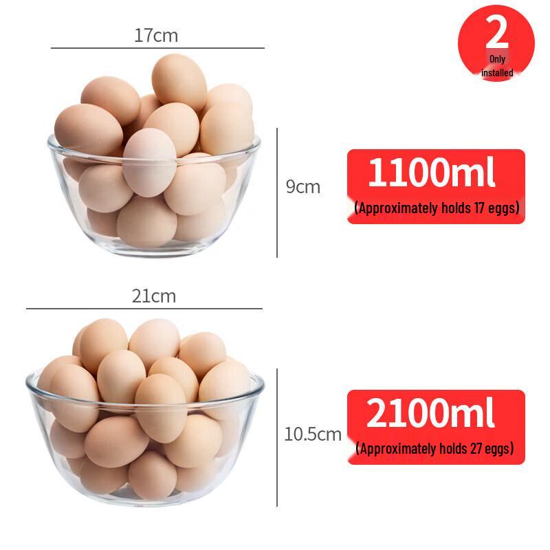Versatile High-Temperature Glass Mixing Bowl