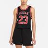 Jordan Loose Knit Mesh Breathable Basketball Jersey Women Tops Black DD0286-010