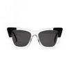 Glasses 3548 Pointed Cat Eyes Sunglasses Square Transparent Color Frame Sunglasses Women
