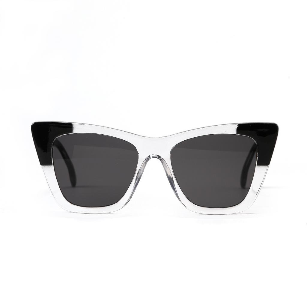 Glasses 3548 Pointed Cat Eyes Sunglasses Square Transparent Color Frame Sunglasses Women