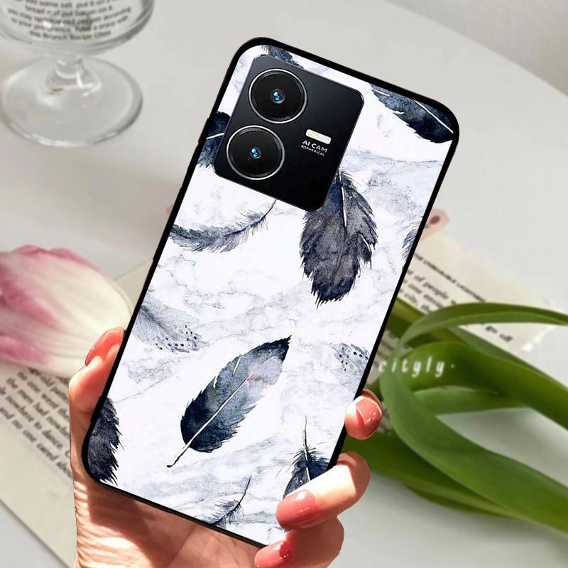 Pro Vivo Y22S 2022 Pouzdro Nárazuvzdorné Měkké TPU Silikonové Kryt Telefonu Pro Vivo Y22 Y 22 V2207 Y22S V2206 Funda Capa Kreslený Vivoy22