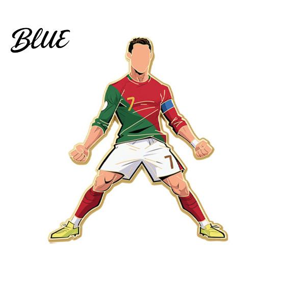 Sports Enamel Pin Commemorative Brooch Football Star Team Alloy American