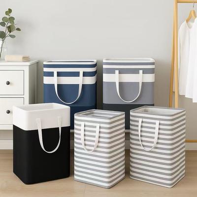 Large Collapsible Laundry Basket with Handles - Hamper for Bathroom, Bedroom, Dorm, Laundry Storage