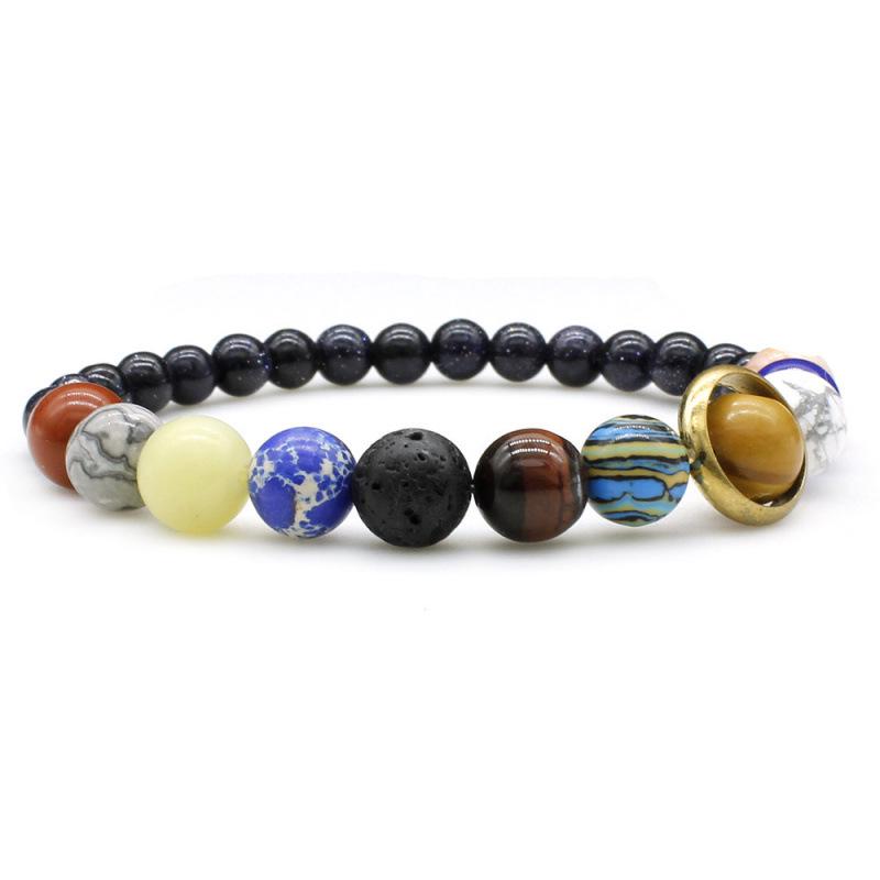 European and American Trendy Galaxy Bracelet - Eight Planets and Starlit Sky Design
