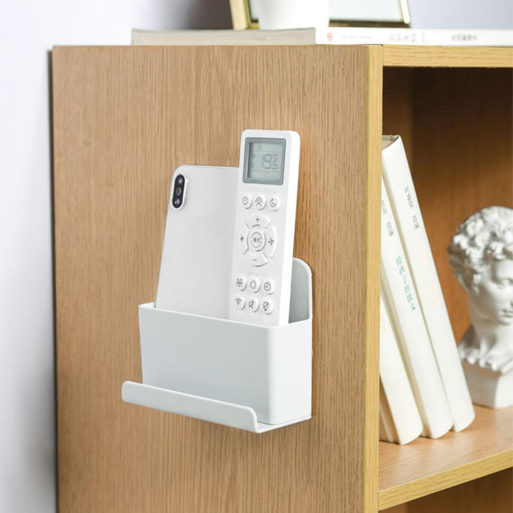 Organizator de telecomandă pentru sufragerie, baie, bucătărie, montare pe perete, suport pentru controler cu orificiu de încărcare pentru hotel