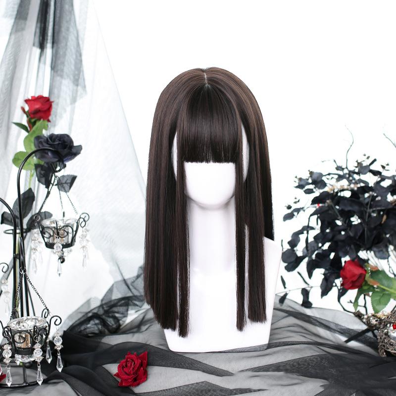 

Парик из длинных прямых волос Bybrana, термостойкий синтетический парик, женский черный искусственный парик 60cm