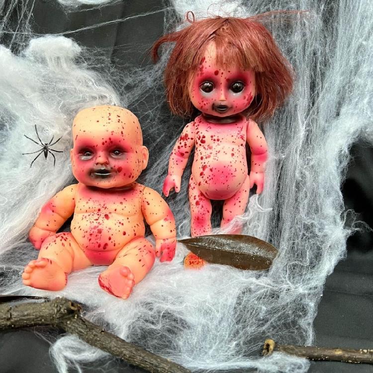 Spooky Decorative Blood Baby Dolls Perfect for Halloween Christmas Celebration