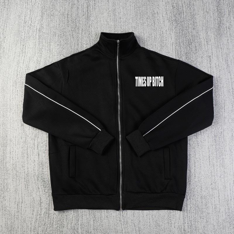 LUXEONHigh Street Y2K Letter Pattern Zipper Sports Fashion Tops for Men and Women.