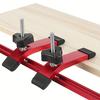 Woodworking Table Aluminum Alloy Quick Acting Hold Down Clamps, for T Slider Handle Workbench T-shaped Slide Slot Auxiliary Tool
