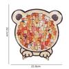 Unregelmäßig geformtes 3D-Holzkatzen-Puzzle-Spielzeug - Niederspaß zum Stapeln, Geschenk
