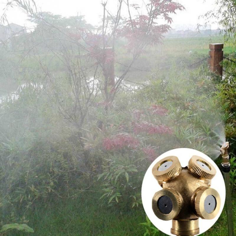 Garden Watering Brass Spray Misting Nozzle Garden Sprinklers Water Connector