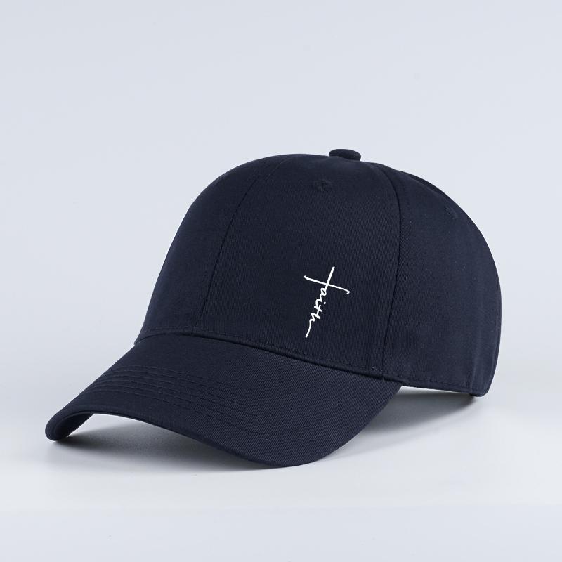Faith Signature Printed Baseball Cap Soft, Comfortable, Lightweight, Breathable, Adjustable Simple, Elegant, Fashionable Unisex