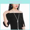 Elegant And Versatile Long Decorative Necklace For Women Perfect For Sweater Outfits