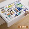 yazi Underwear Storage Expandable Storage Drawer Closet Clothes Storage Large Clothing and Sock Shape for and Small White Compartments 2 Expandable