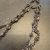 Used Justin Davis Shield Pendant Crown Chain