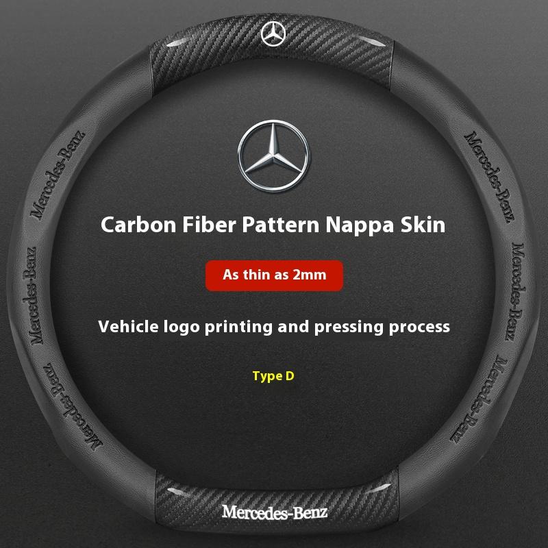 Car Steering Wheel Cover For Mercedes Benz A B C E S Class AMG GLA GLB GLC GLE CLA CLS SLC GLS GLK SLK Vito ML Pilot A45 C43 C63