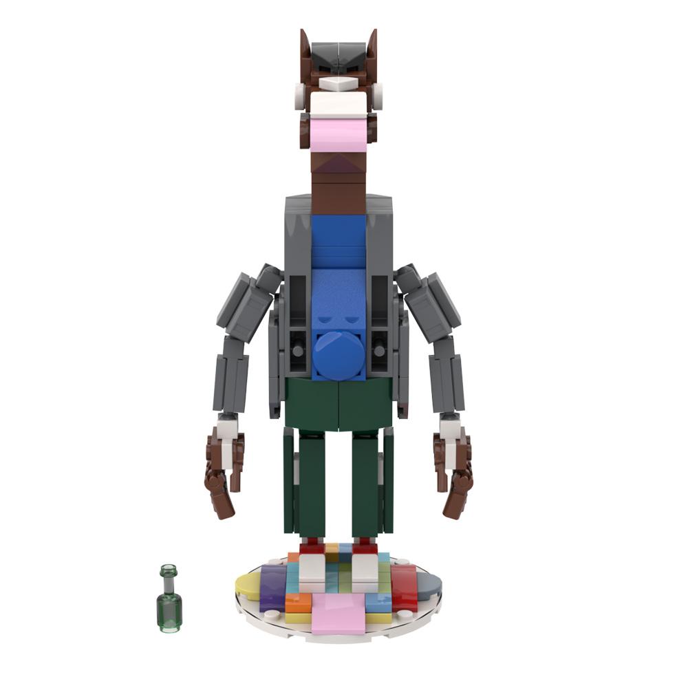 MOC BoJacks Horsemans Model Building Blocks Comedy Animation Actor BoJack Animal Human Activity Figure Assembling Brick Toy Gift