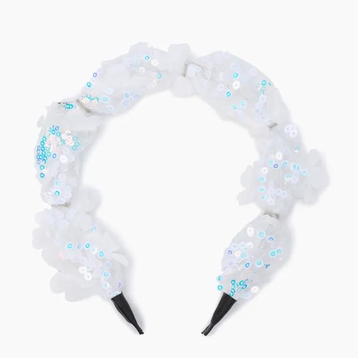 Flower Sequin Hairband_QCET13631WH