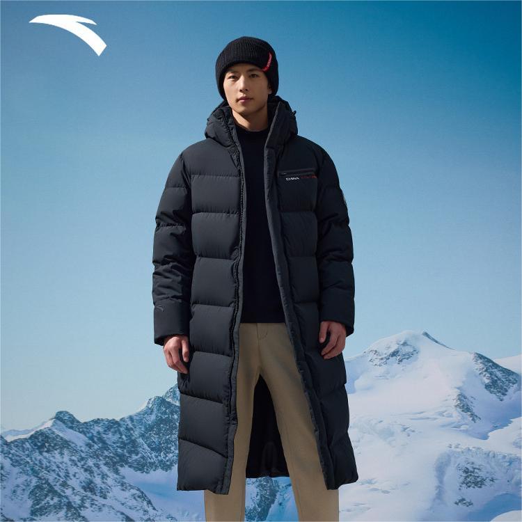 Anta Warm Thick Long Down Jacket Men Outerwear Basic-Black 152517911-2