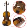 4 4 Full Size Acoustic EQ Electric Violin Fiddle Kit Solid Wood Spruce Face Board with Bow Hard Case Shoulder Rest