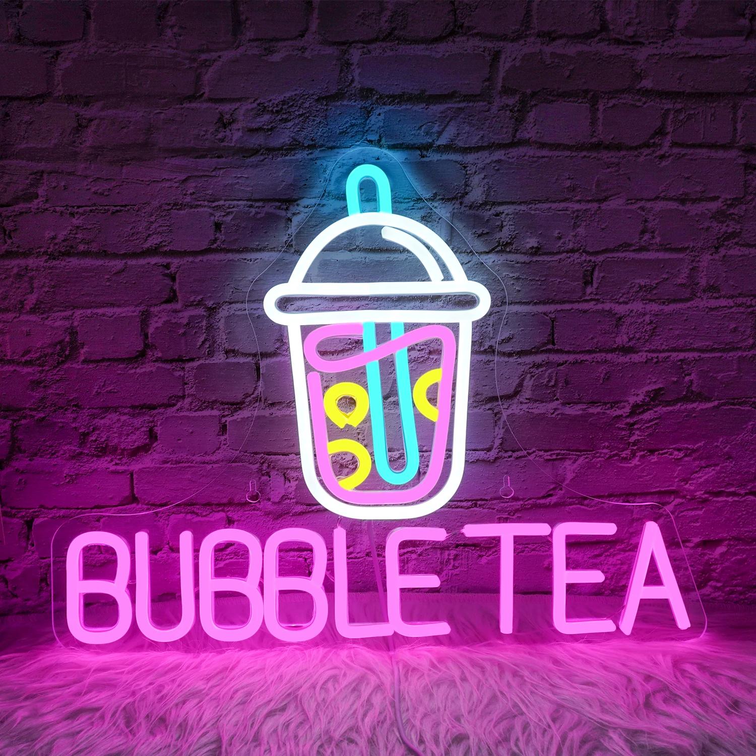 Bubble Tea Neon Sign For Wall