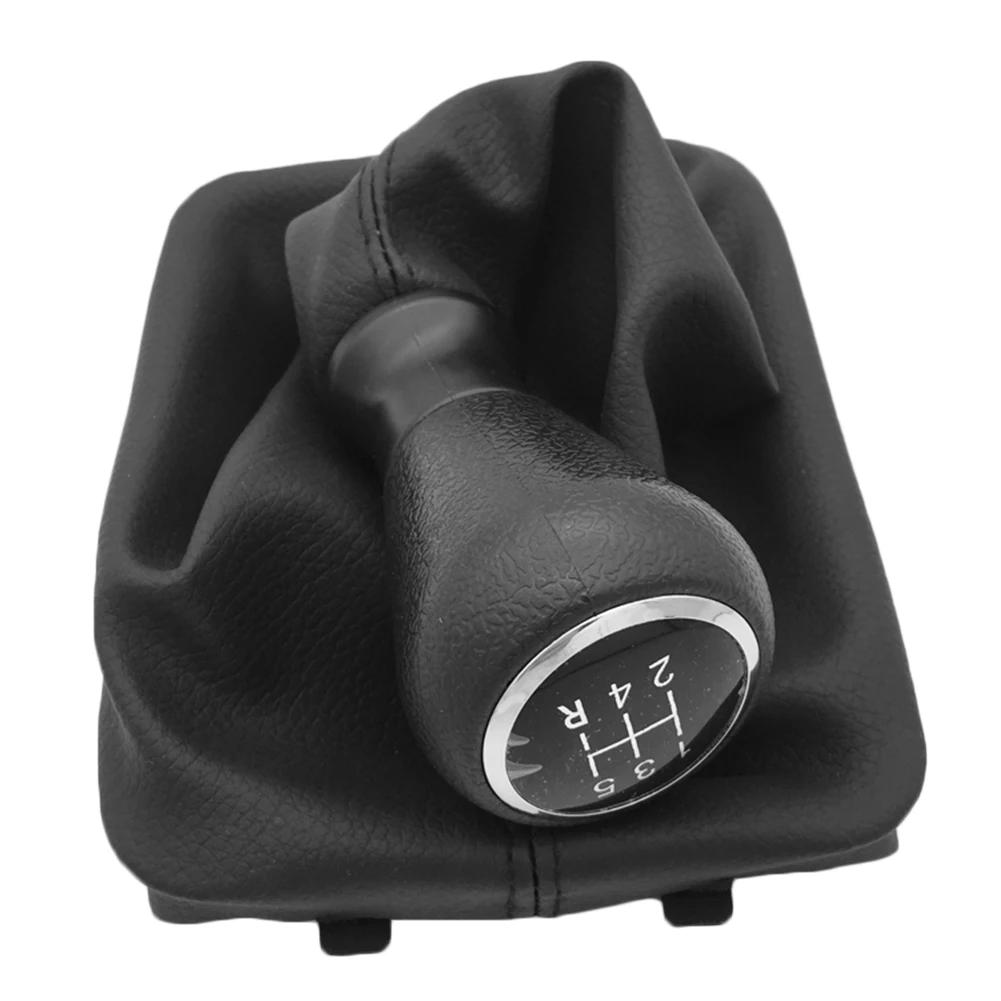 

For Peugeot 206 207 5 Speed Gear Shift Knob Shifter Lever Stick Gaiter Boot Cover Black PU Durable Boot Cover Car Accessories