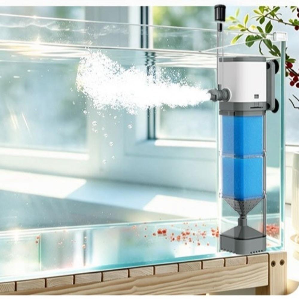 Low Noise Aquarium Filter Pump Removable Fish Stool Filter Collector Aquarium
