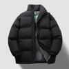 Winter Padded Jacket Men Fashion Stand Collar Long Sleeve Quilted Coat Large Size Loose Thick Warm Casual Sports Wadded Jacket