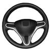 Custom Original Car Steering Wheel Cover For Honda Fit 2009-2013 City Jazz Insight Artificial Leather Braid For Steering