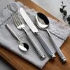Europe Silver Luxury Fashion Cutlery Set 18/10 Stainless Steel Creativity Gift Roman Column Flatware 304