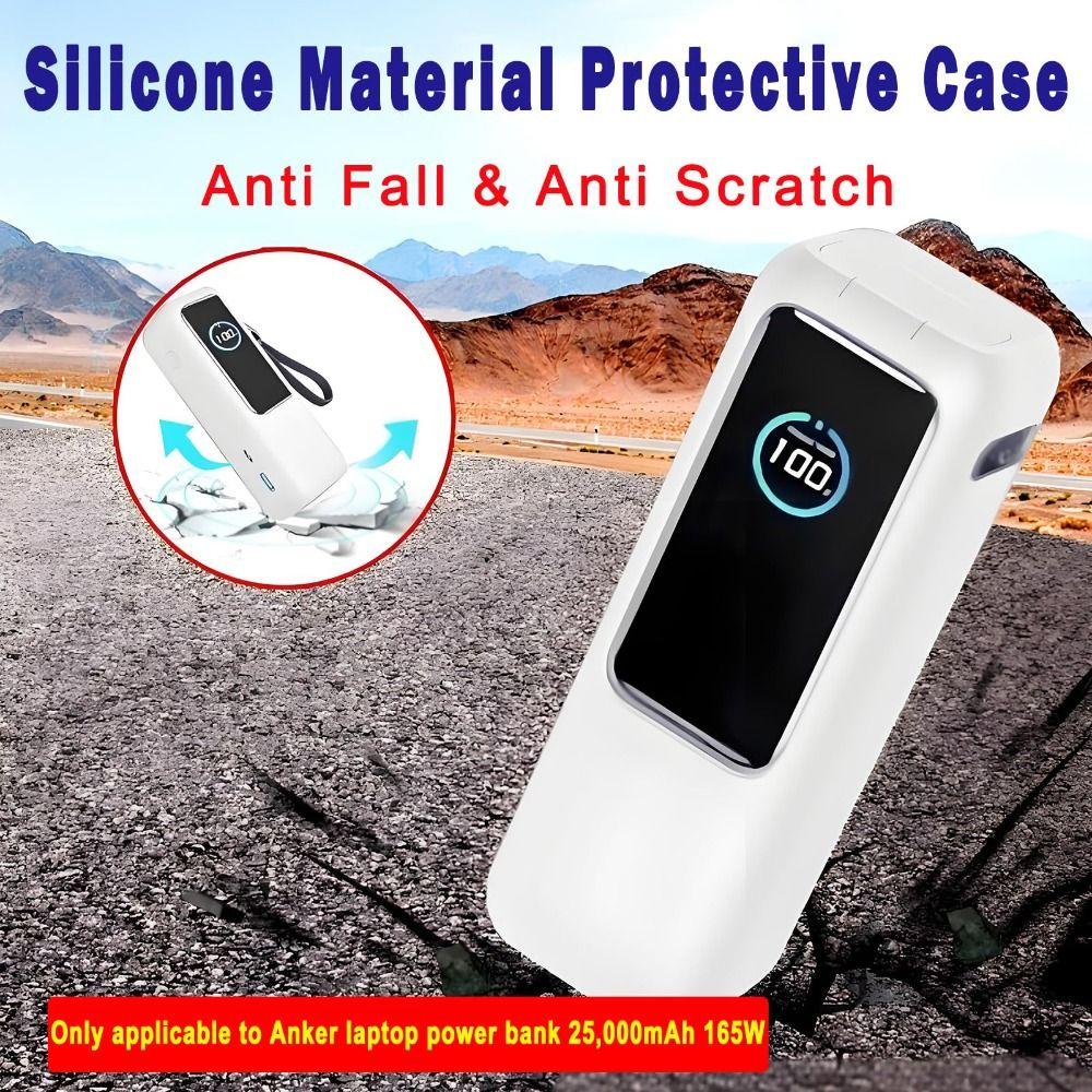 Soft Silicone Case Dustproof Protective Cover for Anker Zolo Power Bank (25000mAh 165W) Travel