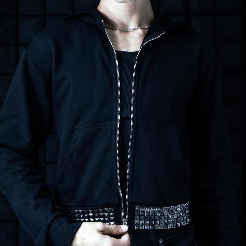 Y2K Herbst- und Winter-Cross-Heißprägung Herren- und Damen-Lockere Hoodies