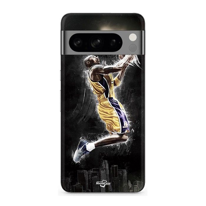 Case for Google Pixel 8 Pro basketball Kobe Bean Bryant 24 Black Mamba nero