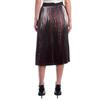 WJCP312F Metallic Pleated Midi Skirt for Women