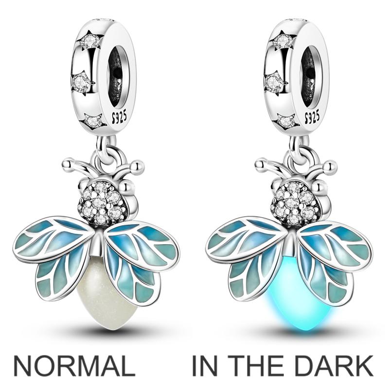 Original Kupfer Goldene Haustiere Charms Perle Buntes Zirkonium Klee Engel Herz Dangle Passend Armband DIY Schmuck Geschenk