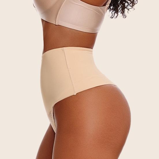 Tummy Control Thong Shapewear for Women High Waisted Stretch Body Shaper Underwear Sexy T Back Lace Thong Girdle Panties
