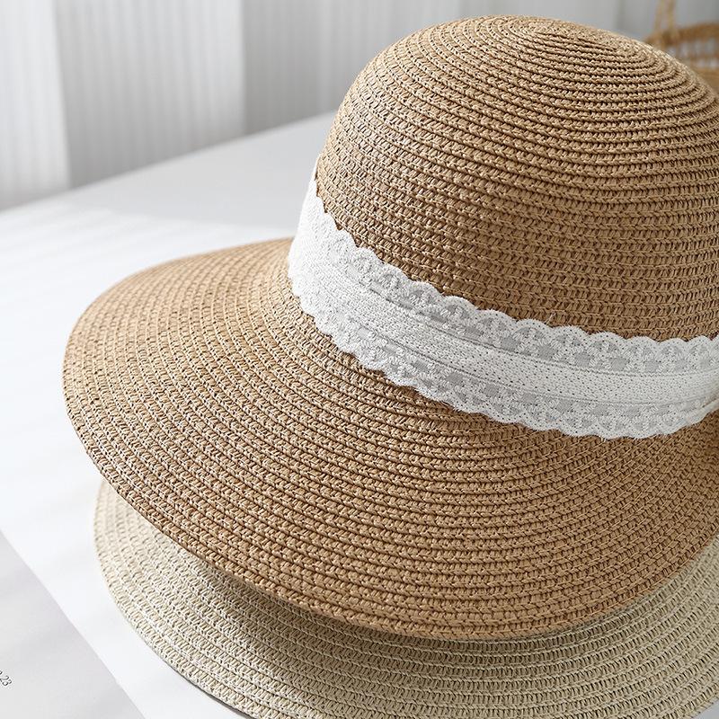 Summer Hats For Women Wide Brim Korean Style Sunshade Sun Protection With Bow Sun Hat Beach Accessories Bucket Hat Female New