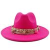 Fedora New 2023 Latest Monochrome Hat Gradient Fashion Blue Jazz Hat Fedora Double Sided Winter Hat