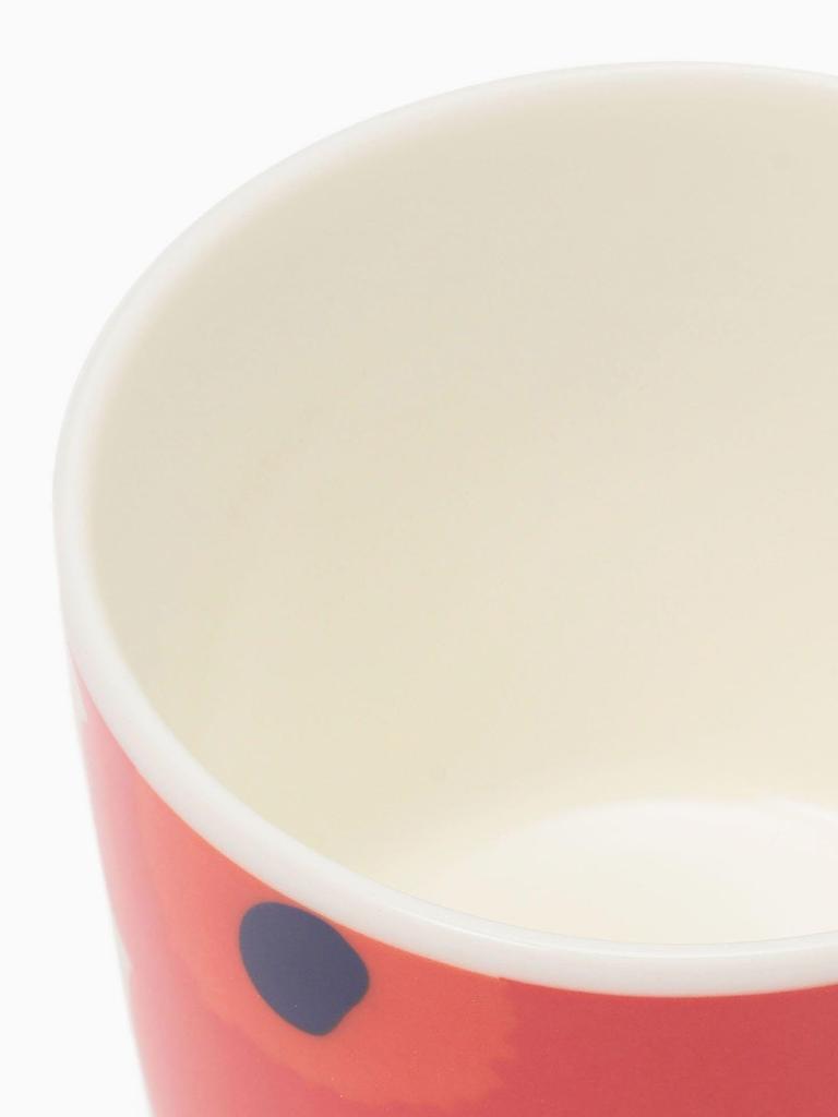 Marimekko Unikko Mini Latte Mug, Red (75), Set of 2, 52209-4-67849