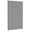 Roof Panel 36 Pcs Grey 80 x 45 cm Galvanized Steel