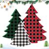 Christmas Tree Decor Tabletop 3 Pieces Festive Decoration Holiday Desktop Ornament For Home Office Living Room Bedroom Mantel