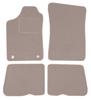 Beige Velvet Floor Mats For: Renault 19 Cabrio, Hatchback, Sedan, Chamade (1988-1996)