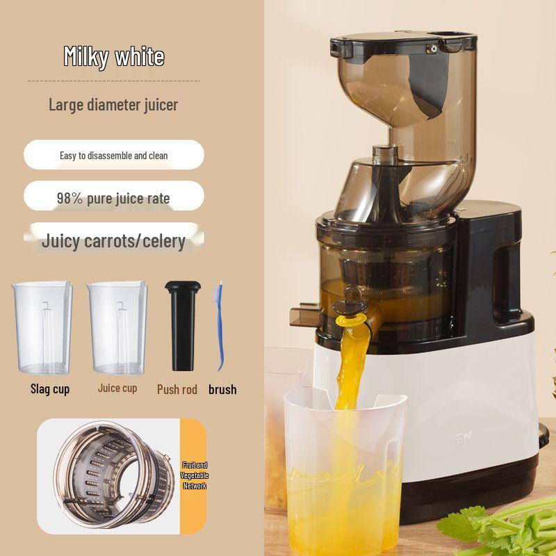 Lei De Zhu Electric Juicer: Large-Caliber, Automatic Juice & Pulp Separator for Fruits & Vegetables