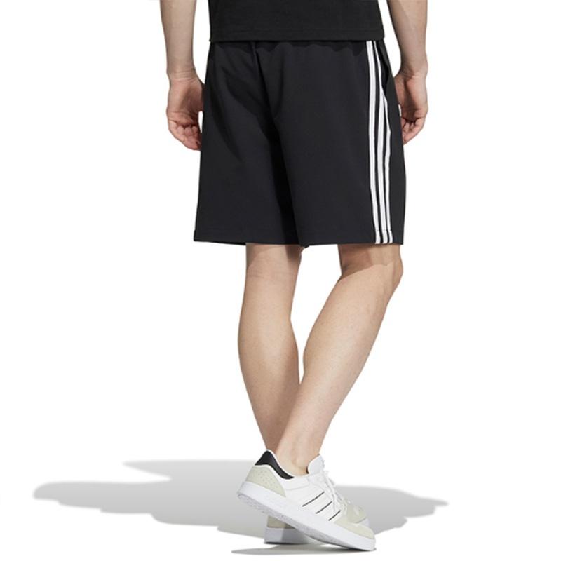 adidas neo Solid Color Logo Athleisure Casual Sports Shorts Black Men's HD4713